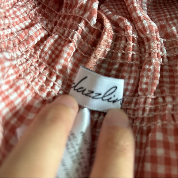 dazzlin red gingham top - Picture 5 of 6